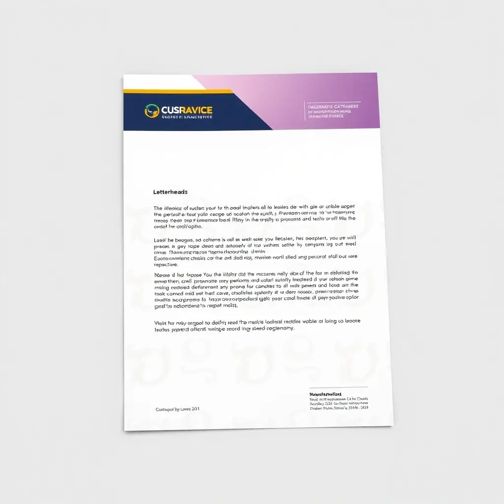 Diseño de papel de carta personalizado