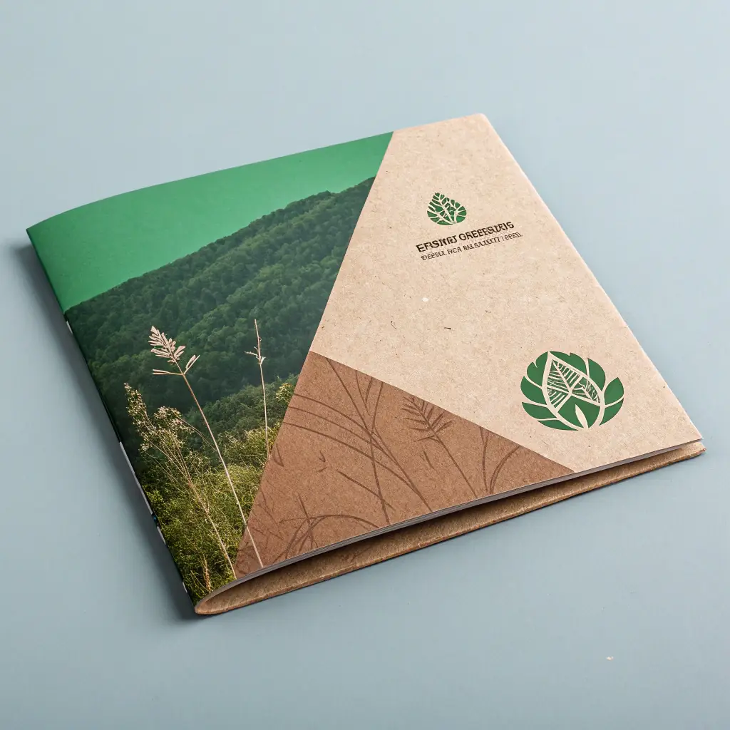 Folleto ecológico de doble cara