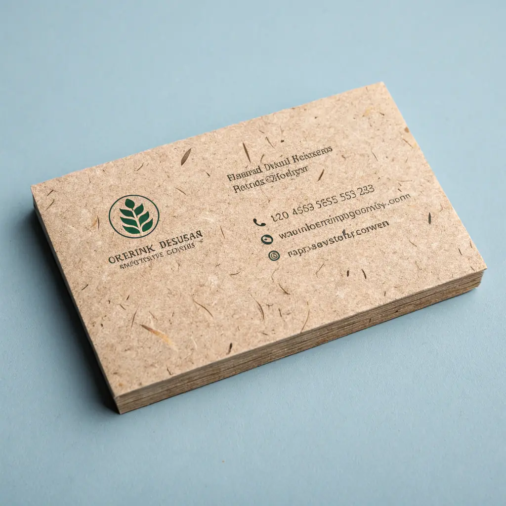 Tarjeta de visita ecológica